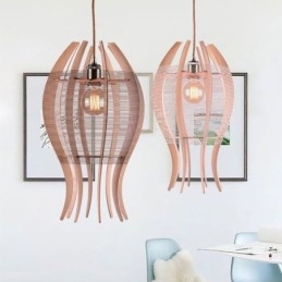 DIY Nordic Wood Fish Pendel
