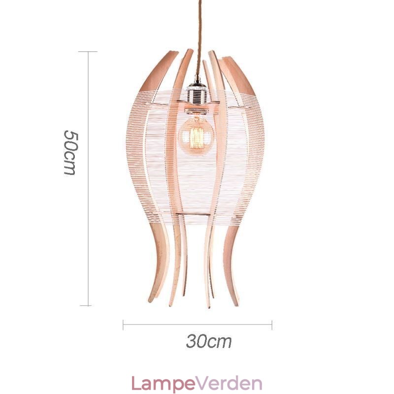 DIY Nordic Wood Fish Pendel