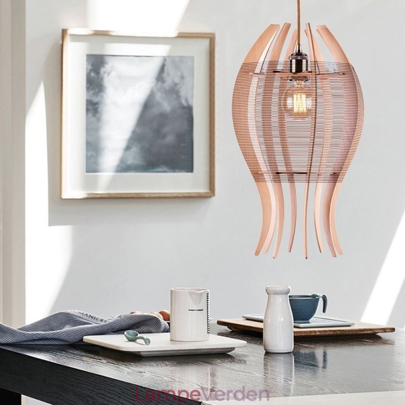 DIY Nordic Wood Fish Pendel