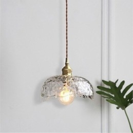 Uregelmæssig Messing Glas Pendel Hammer Glas Loftslampe