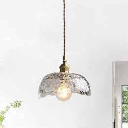 Uregelmæssig Messing Glas Pendel Hammer Glas Loftslampe