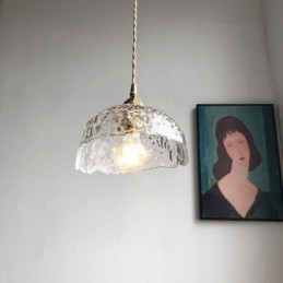 Uregelmæssig Messing Glas Pendel Hammer Glas Loftslampe