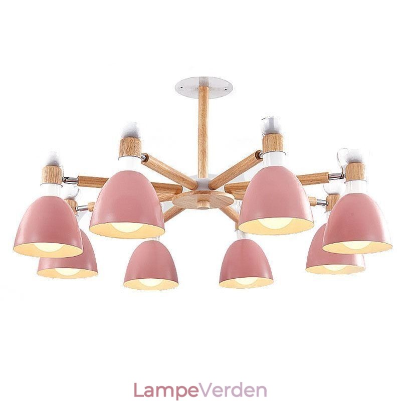 Nordic Macaron Pendel Creative Wood lysekrone