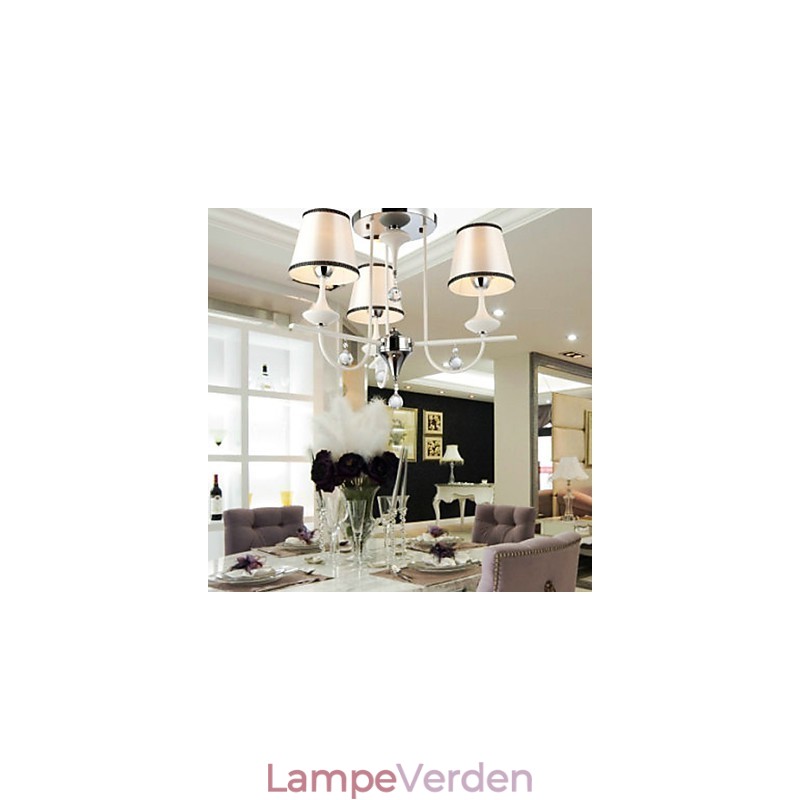 Moderne moderne krystal krom metal lysekrone