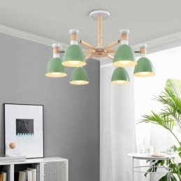 Nordic Macaron Pendel Creative Wood lysekrone
