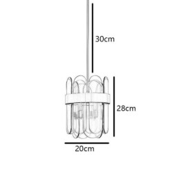 Moderne pendelbelysning i glas