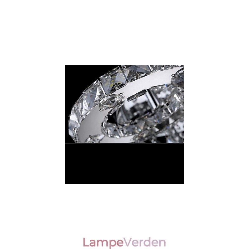 Moderne moderne krystal krom metal flush Mount