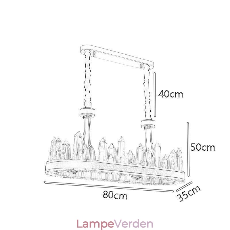 Moderne Crystal Pendel Light Crystal Loftslampe