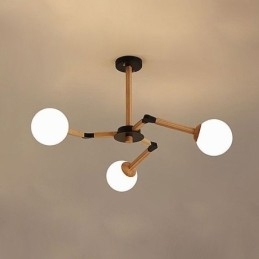 Nordic Magic Bean Pendel Creative Wooden Light Fitting