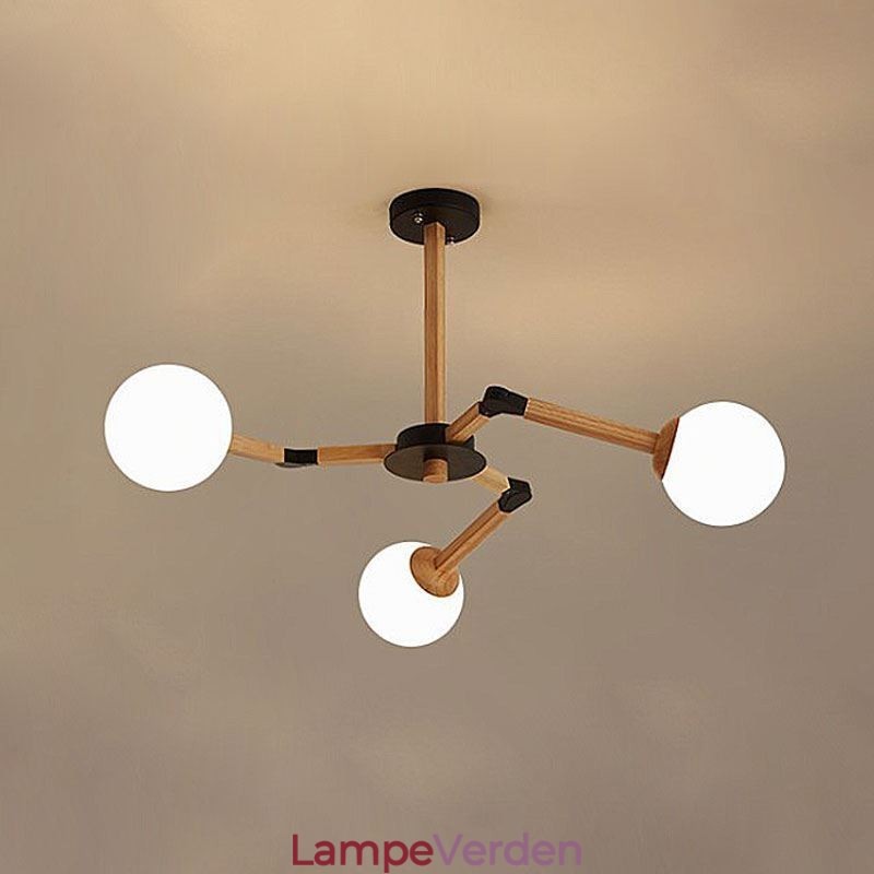Nordic Magic Bean Pendel Creative Wooden Light Fitting