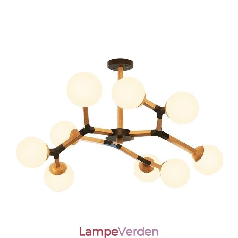 Nordic Magic Bean Pendel Creative Wooden Light Fitting
