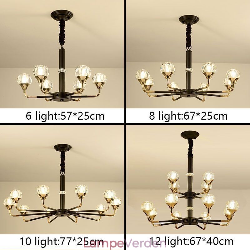 Moderne Crystal Pendel Light Elegant Crystal lysekrone