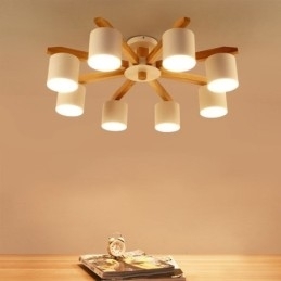 Nordic Log Pendel Light Macaron Light Fitting