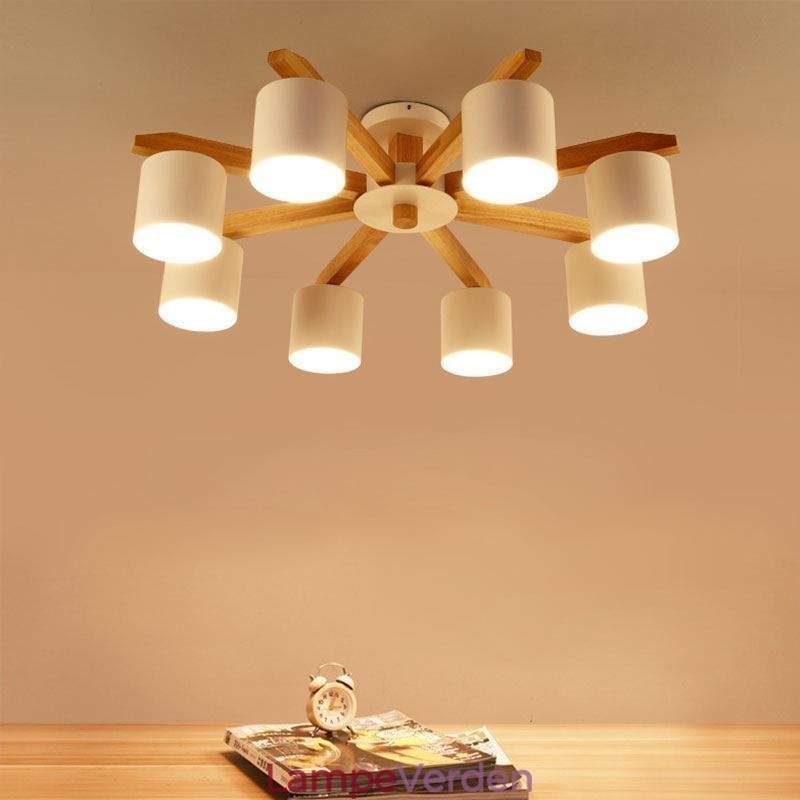 Nordic Log Pendel Light Macaron Light Fitting