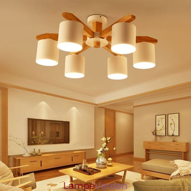 Nordic Log Pendel Light Macaron Light Fitting