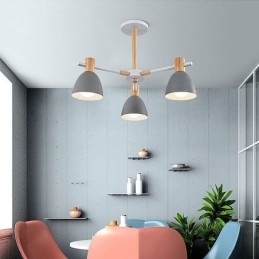 Moderne simpel Macaron Pendel Creative Wooden Lighting