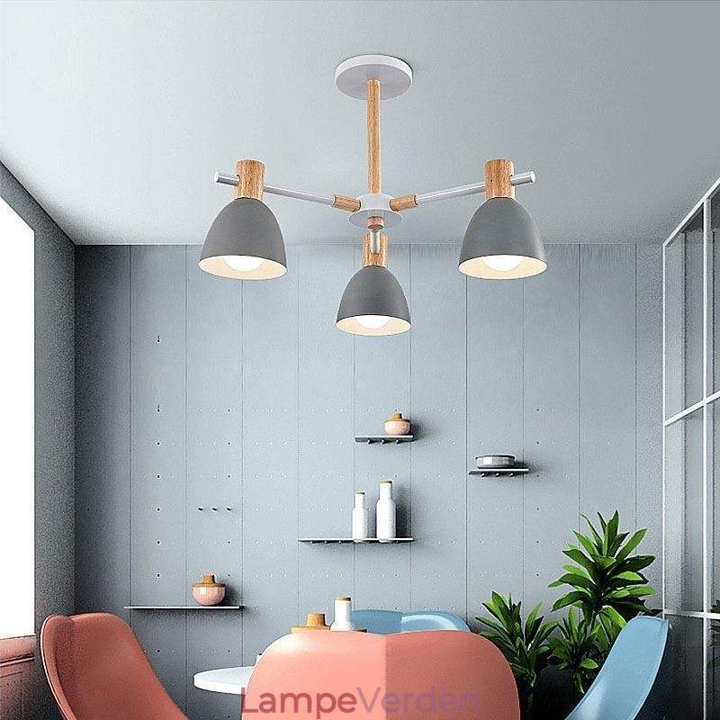 Moderne simpel Macaron Pendel Creative Wooden Lighting