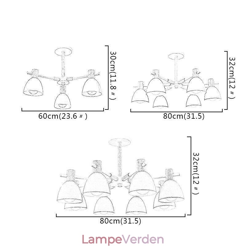 Moderne simpel Macaron Pendel Creative Wooden Lighting