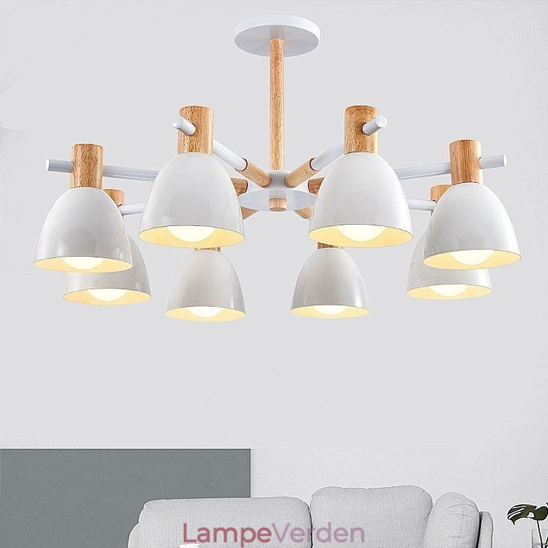 Moderne simpel Macaron Pendel Creative Wooden Lighting