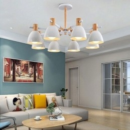 Moderne simpel Macaron Pendel Creative Wooden Lighting