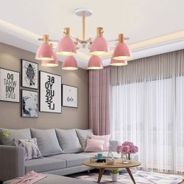 Moderne simpel Macaron Pendel Creative Wooden Lighting