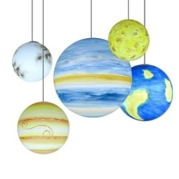 Nordic Planet Design Pendel Unik Solar System Planets Lysekrone