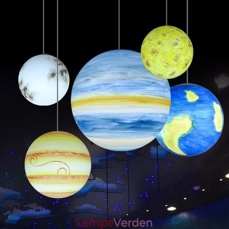 Nordic Planet Design Pendel Unik Solar System Planets Lysekrone