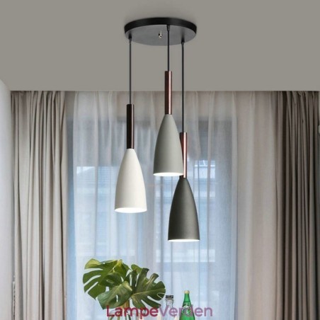 Moderne enkel pendellampe tre lys kreative aluminium kunst lysarmatur Cafe Moderne enkel pendellampe tre lys kreative aluminium kunst lysarmatur Cafe