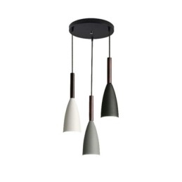 Moderne enkel pendellampe tre lys kreative aluminium kunst lysarmatur Cafe