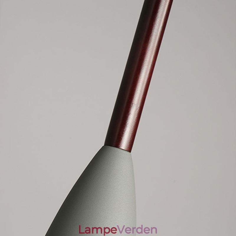 Moderne enkel pendellampe tre lys kreative aluminium kunst lysarmatur Cafe
