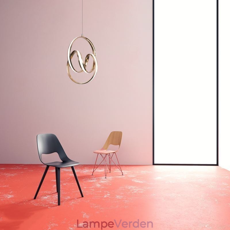 Moderne Minimalistisk Pendel Unik Circular Twist Light Fixture Island