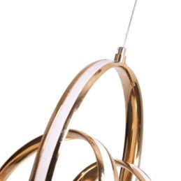 Moderne Minimalistisk Pendel Unik Circular Twist Light Fixture Island
