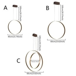 Nordic Pendel Pendel akryl Ring Form Pendel