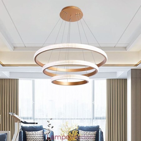 Moderne Pendel Akryl 3 Ringe Lampe 80+60+40cm Moderne Pendel Akryl 3 Ringe Lampe 80+60+40cm