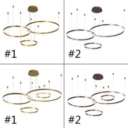 Postmoderne pendel akryl ring form pendel lys