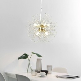 Mælkebøtte Krystal Pendel Light Elegant Lysekrone