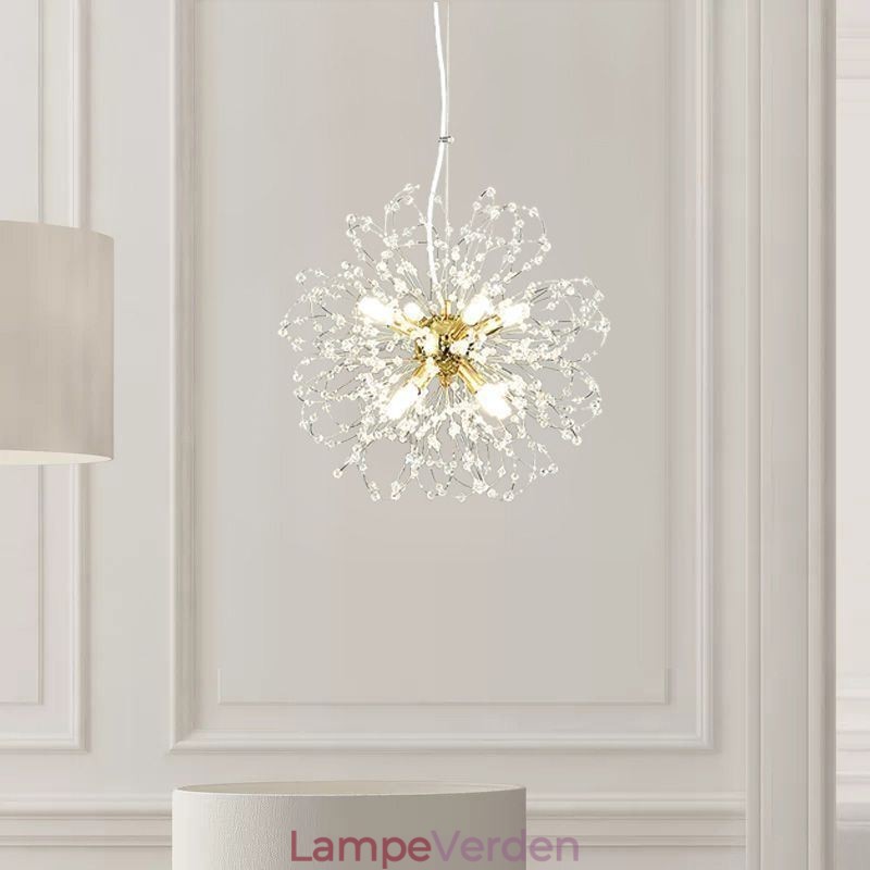 Mælkebøtte Krystal Pendel Light Elegant Lysekrone