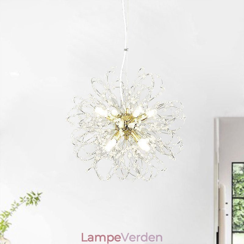 Mælkebøtte Krystal Pendel Light Elegant Lysekrone