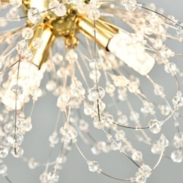Mælkebøtte Krystal Pendel Light Elegant Lysekrone