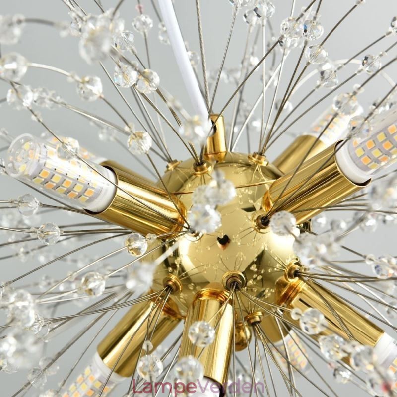 Mælkebøtte Krystal Pendel Light Elegant Lysekrone