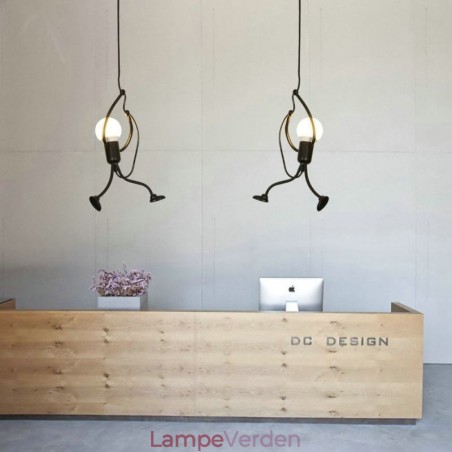 Moderne enkel pendellampe Little Man Shape Lampe Creative Light Moderne enkel pendellampe Little Man Shape Lampe Creative Light