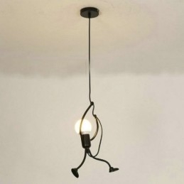 Moderne enkel pendellampe Little Man Shape Lampe Creative Light