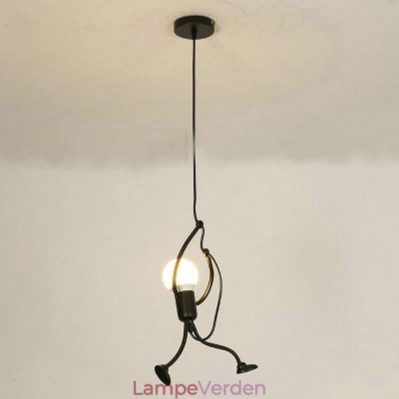 Moderne enkel pendellampe Little Man Shape Lampe Creative Light