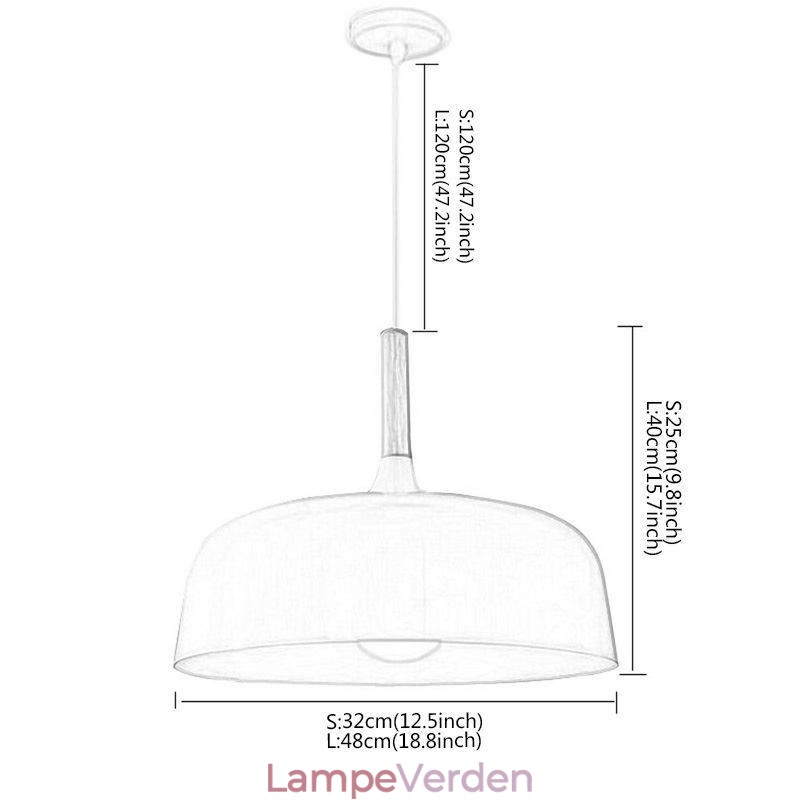 Nordisk Pendel Individuel Justerbar Lampe Hjem Varme Belysning Lys