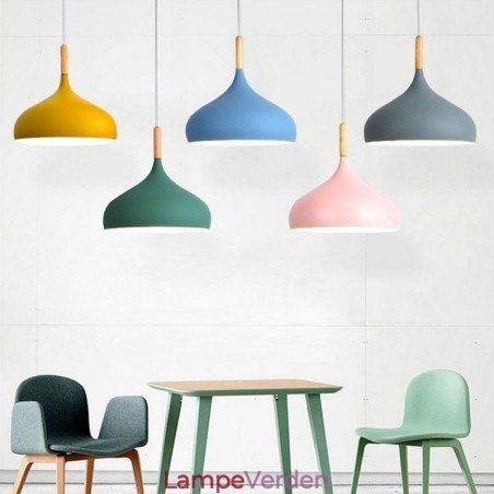 Moderne pendant lys Aluminium Macaron Lampe Home Justerbar Lys Moderne pendant lys Aluminium Macaron Lampe Home Justerbar Lys