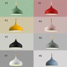 Moderne pendant lys Aluminium Macaron Lampe Home Justerbar Lys