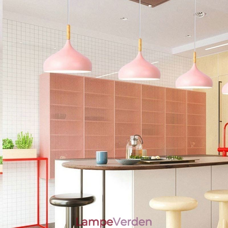 Moderne pendant lys Aluminium Macaron Lampe Home Justerbar Lys