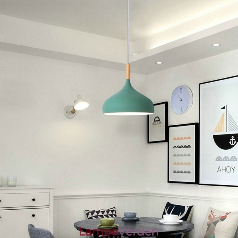 Moderne pendant lys Aluminium Macaron Lampe Home Justerbar Lys