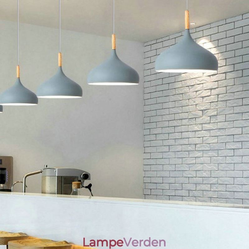 Moderne pendant lys Aluminium Macaron Lampe Home Justerbar Lys