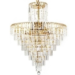 Moderne Elegant Krystal Pendel Light Konisk Lysekrone